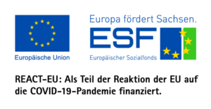 logo 'ESF Europe promotes things' with EU flag